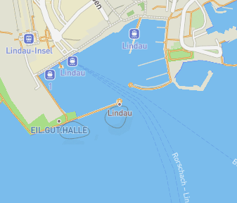 Mapa lokality Maják Lindau
