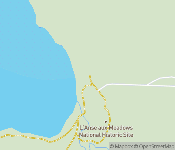 Mapa lokality L’Anse aux Meadows