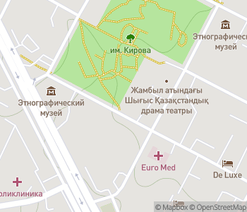 Mapa lokality Balbali z Oskemenu