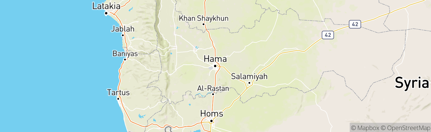 Mapa Sýria