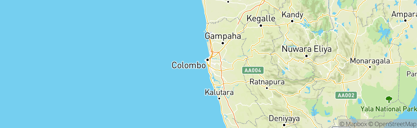Mapa Srí Lanka