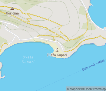 Mapa lokality Opustené hotely Kupari