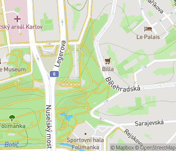 Mapa lokality R2-D2 v Prahe