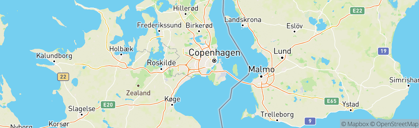 Mapa Dánsko