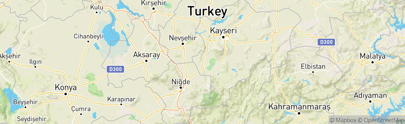 Mapa Turecko
