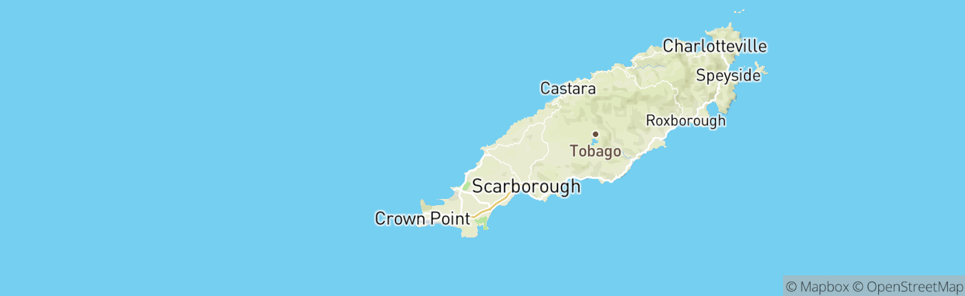 Mapa Trinidad a Tobago