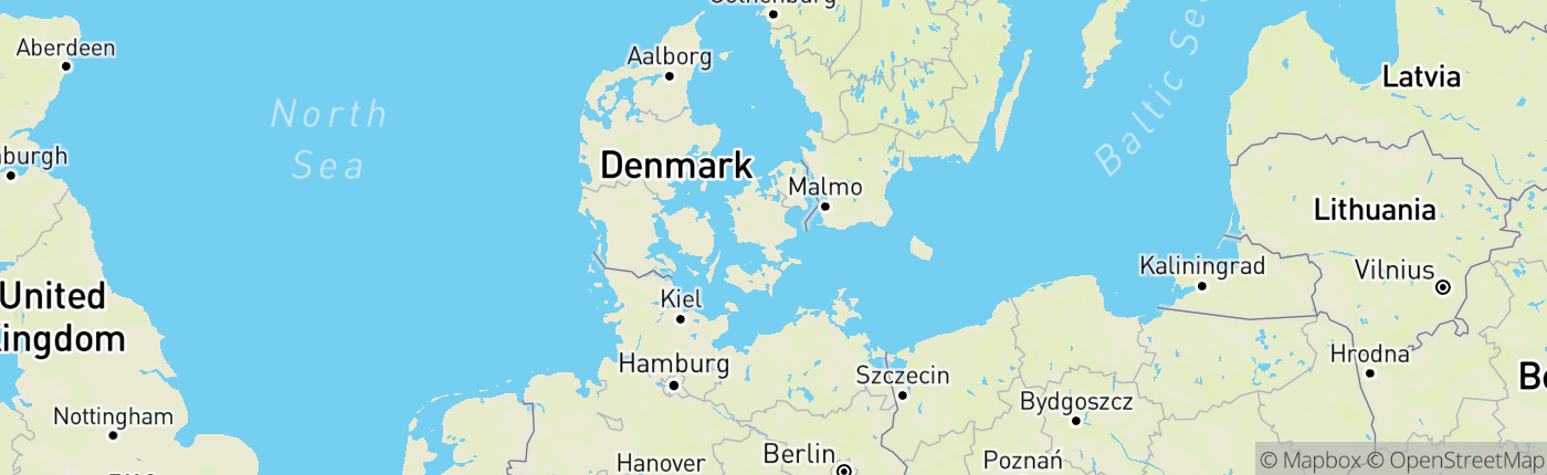Mapa Dánsko