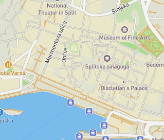 Mapa lokality Supermarket SPAR chránený UNESCO