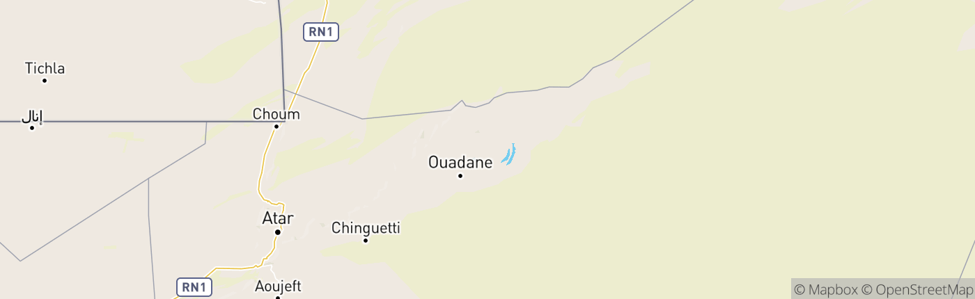 Mapa Mauritánia
