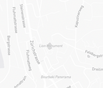 Mapa lokality Lev z Luzern