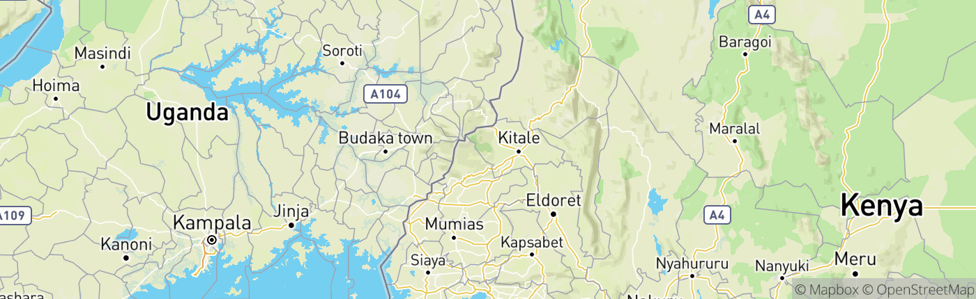 Mapa Keňa