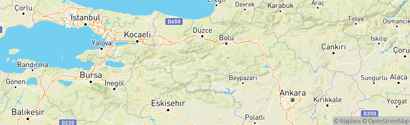 Mapa Turecko