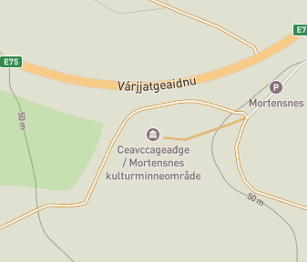 Mapa lokality Ceavccageađge