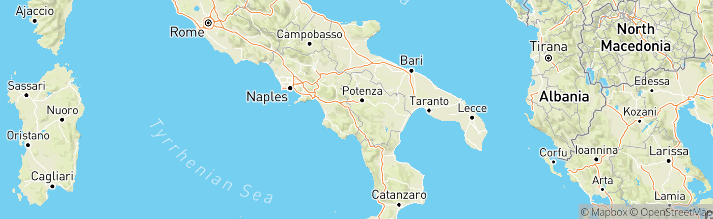 Mapa Taliansko
