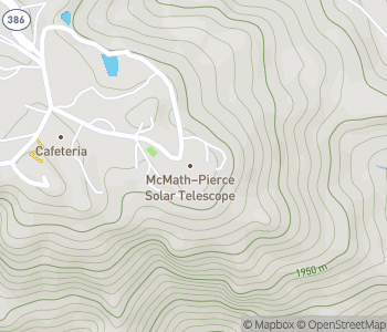 Mapa lokality McMath-Pierce slnečný teleskop