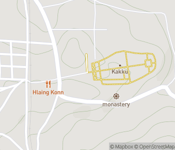 Mapa lokality Pagody Kakku