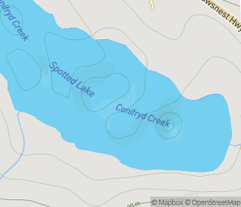 Mapa lokality Škvrnité jazero