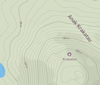 Mapa lokality Anak Krakatau