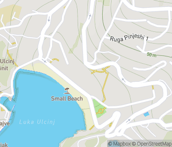 Mapa lokality Vojnový pamätník v Ulcinj