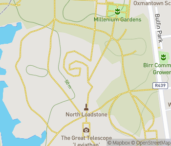 Mapa lokality Leviatan z Parsonstown