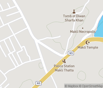 Mapa lokality Makli Hill