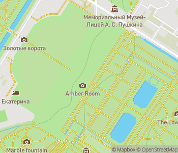 Mapa lokality Katarínsky palác a Jantárová komnata