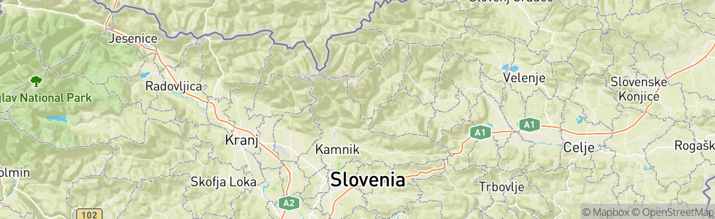 Mapa Slovenia