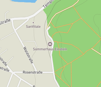 Mapa lokality Einsteinovo letné sídlo