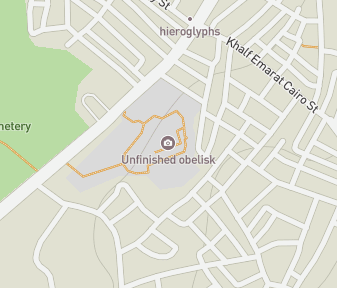 Mapa lokality Nedokončený obelisk