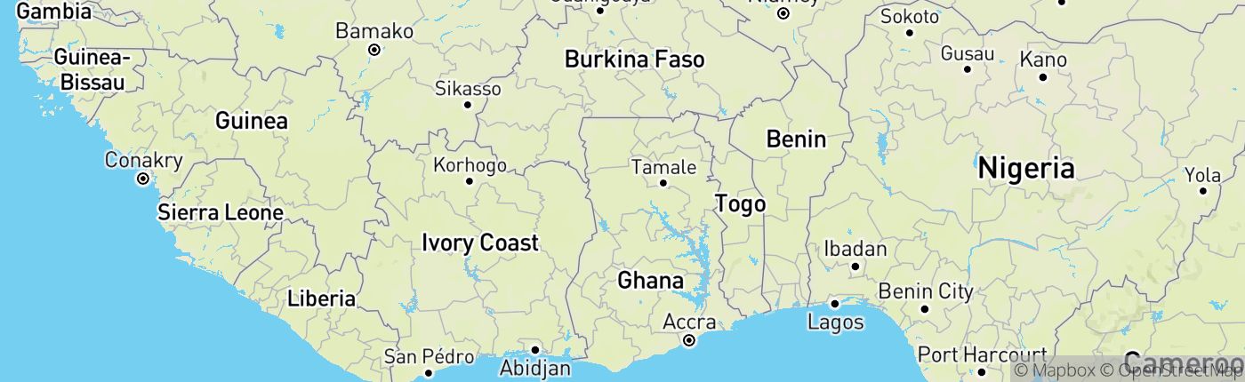 Mapa Ghana