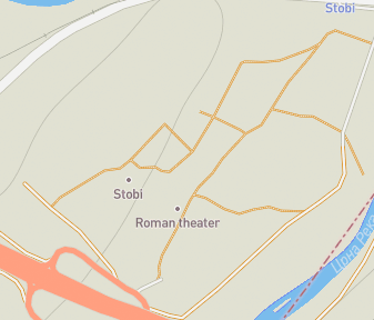 Mapa lokality Stobi