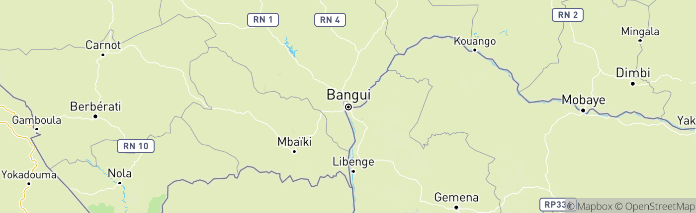 Mapa Centrafrique