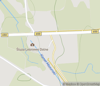 Mapa lokality Leśniewo Ponorkové stavidlá