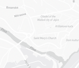 Mapa lokality Katakomby Jajce