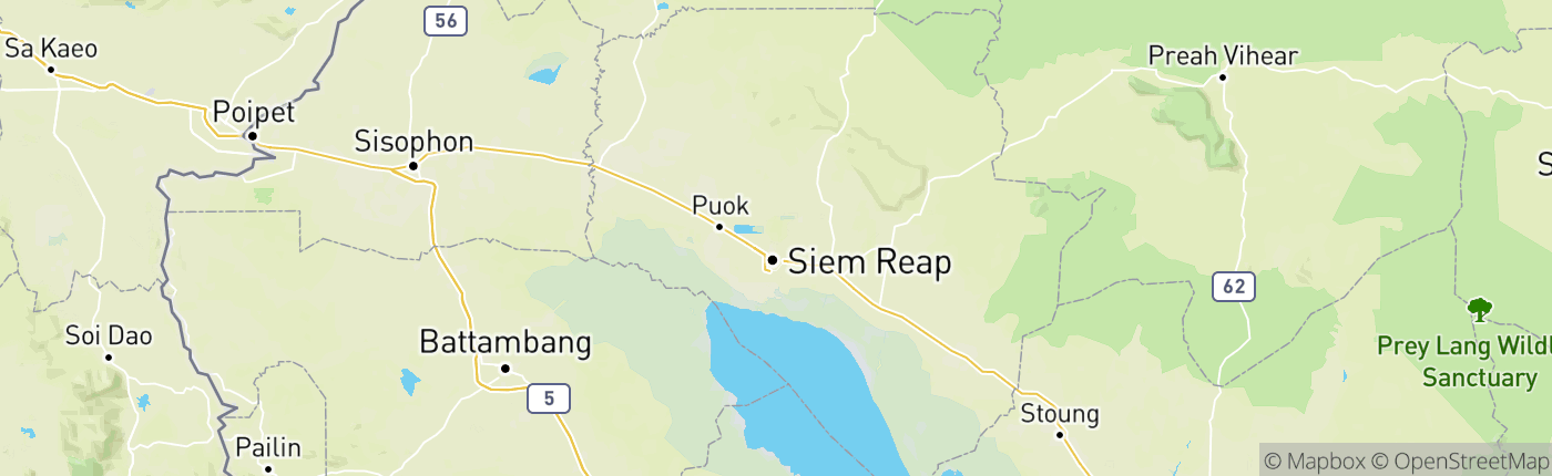 Mapa Kambodža
