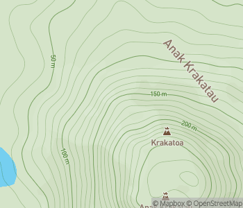 Mapa lokality Anak Krakatau