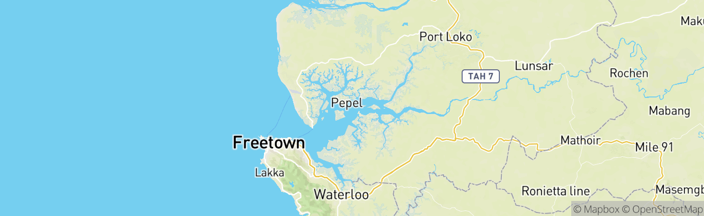 Mapa Sierra Leone