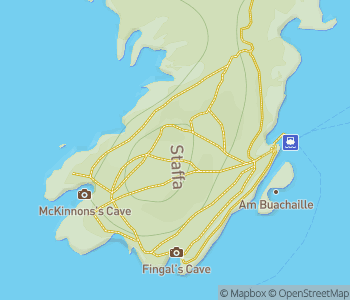 Mapa lokality Fingalova jaskyňa