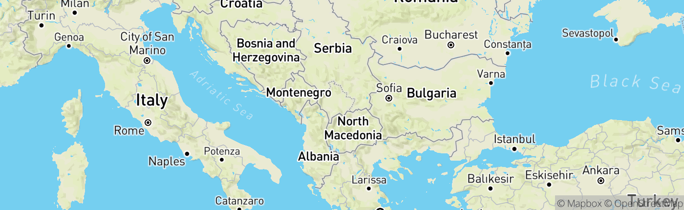 Mapa Srbsko