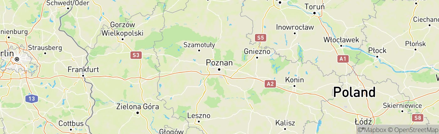 Mapa Poľsko