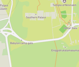 Mapa lokality Babylon