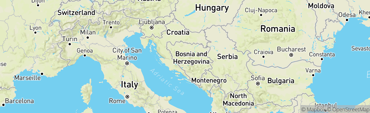 Mapa Bosna a Hercegovina