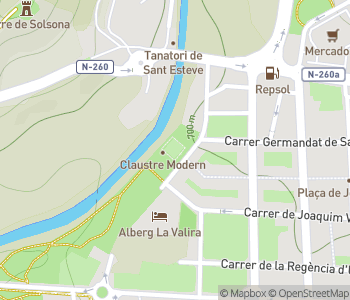 Mapa lokality Moderné kláštory parku Valira