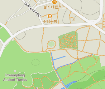 Mapa lokality Observatórium Cheomseongdae