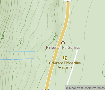 Mapa lokality Horúce pramene Pinkerton