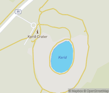 Mapa lokality Kráterové jazero Kerid