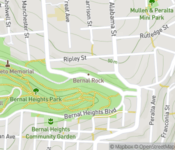 Mapa lokality Balvan Bernal