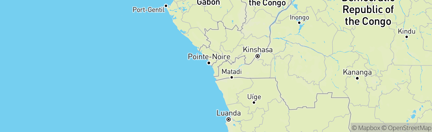 Mapa Angola