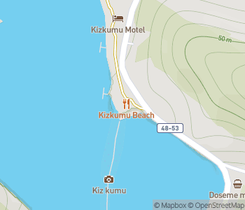 Mapa lokality Dievčenská piesočná cesta na pláži Kizkumu
