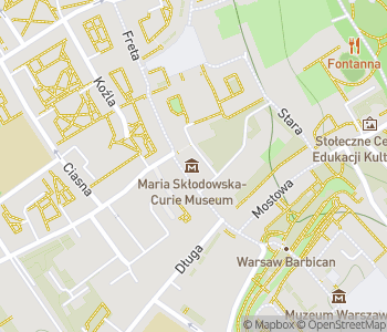Mapa lokality Múzeum Marie Skłodowskej-Curie